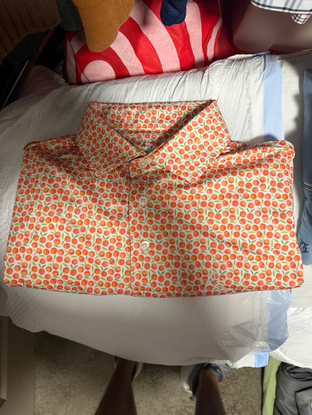 Rhoback Peach Polo